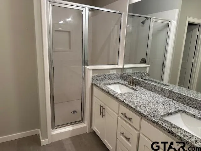 a close view of closet