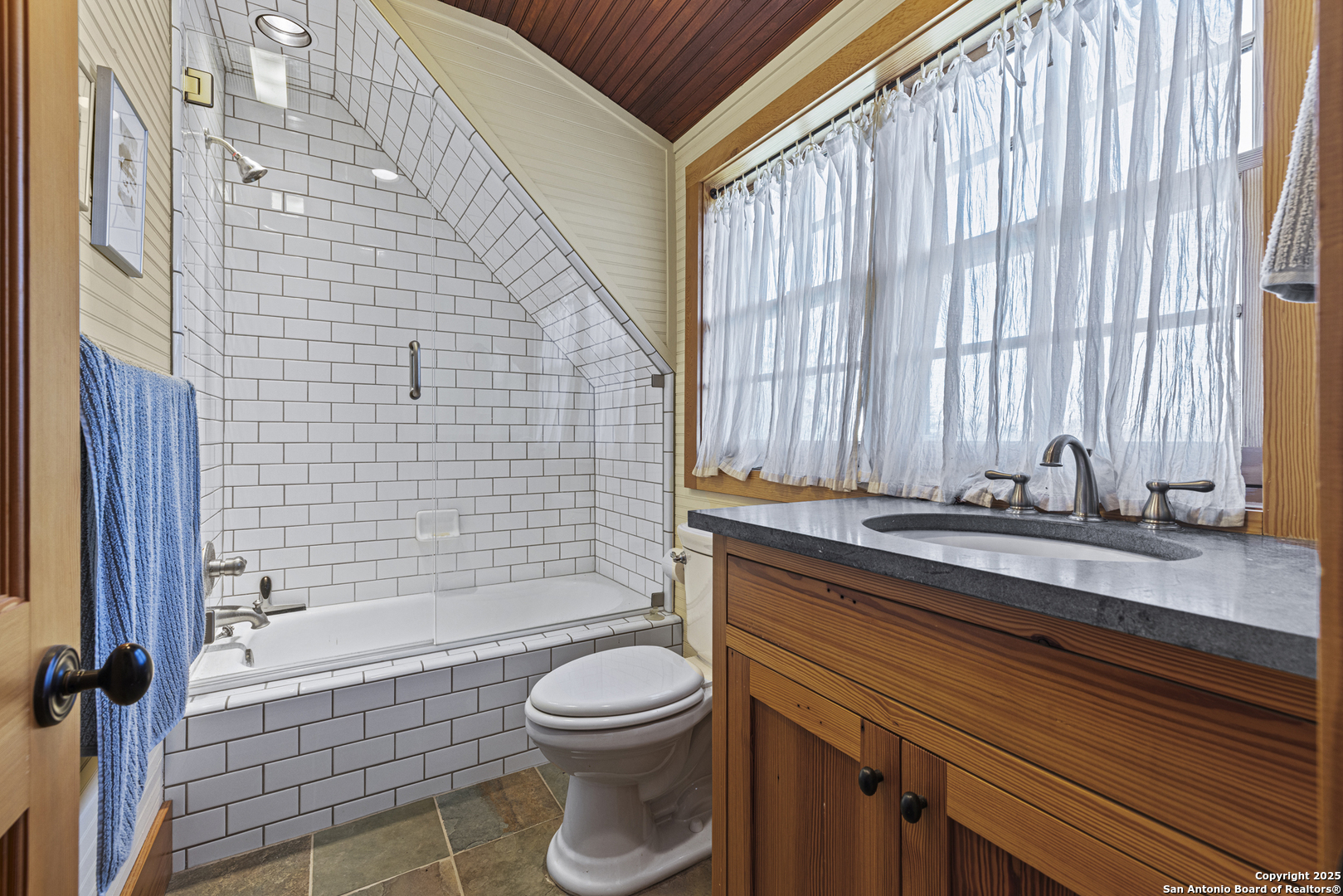 9402 Doss-Spring Creek Road Doss, TX 78618 - Photo 14 of 42 a bathroom with a sink a toilet and shower
