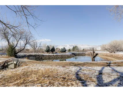 a view of open space with mountain view