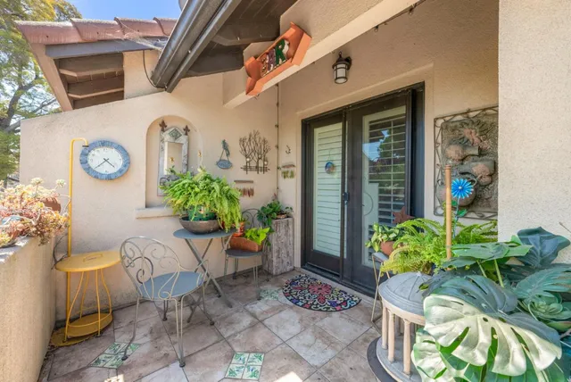 a view of city from balcony