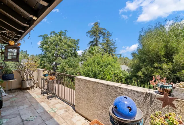 a view of an outdoor sitting area