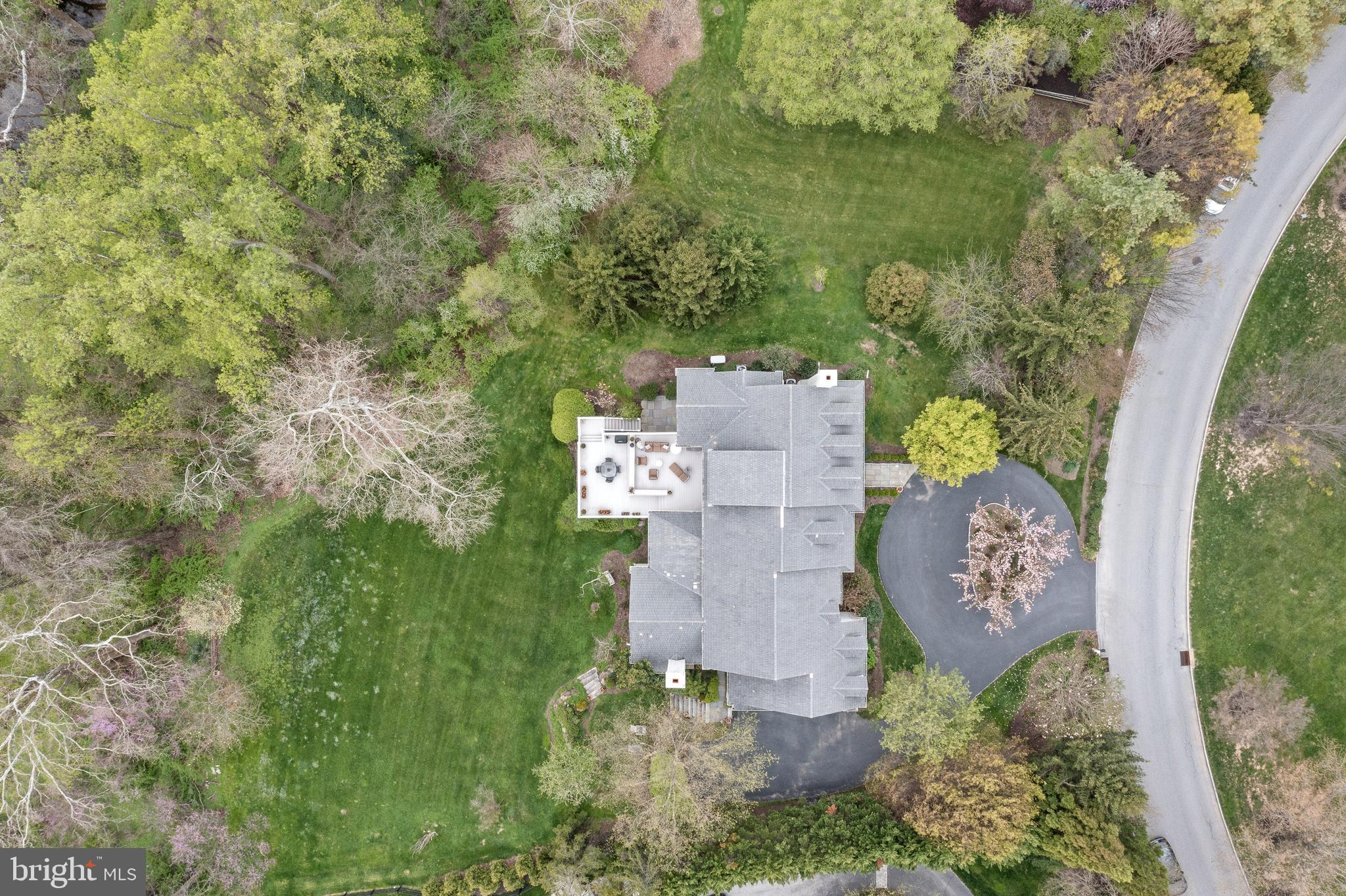 113 Brooke Farm Road Wayne, PA 19087 - Photo 57 of 58 Open space to right side of home provides privacy