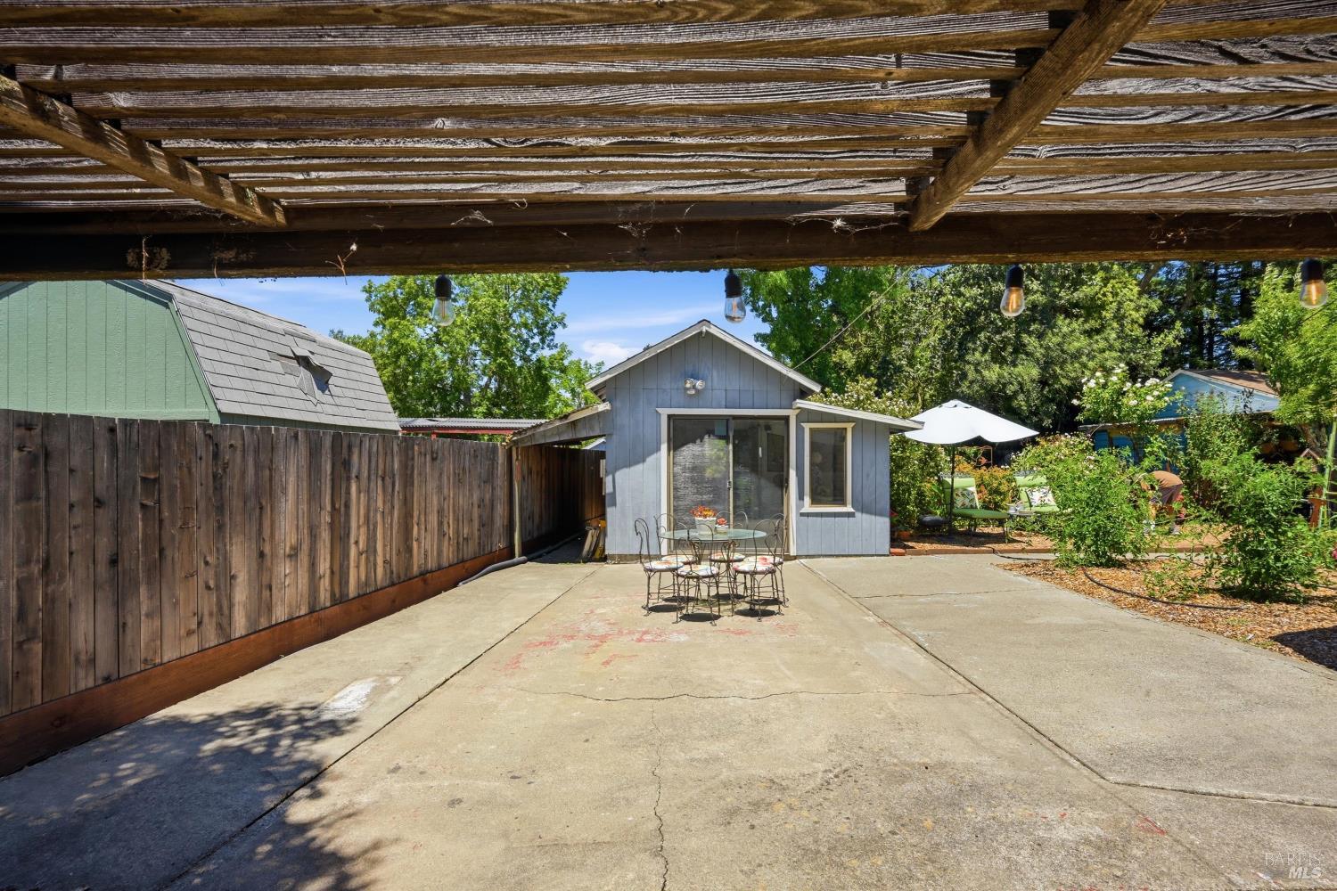 4941 Hansen Drive Santa Rosa, CA 95409 - Photo 28 of 35 Fun and useable workshop as seen from under arbor near main house.