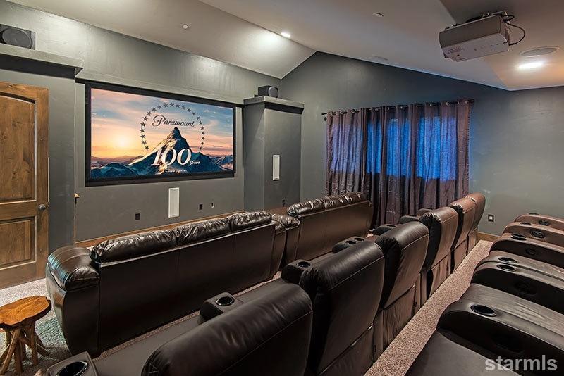 3739 Saddle Road South Lake Tahoe, CA 96150 - Photo 9 of 25 a room with furniture projector and screen