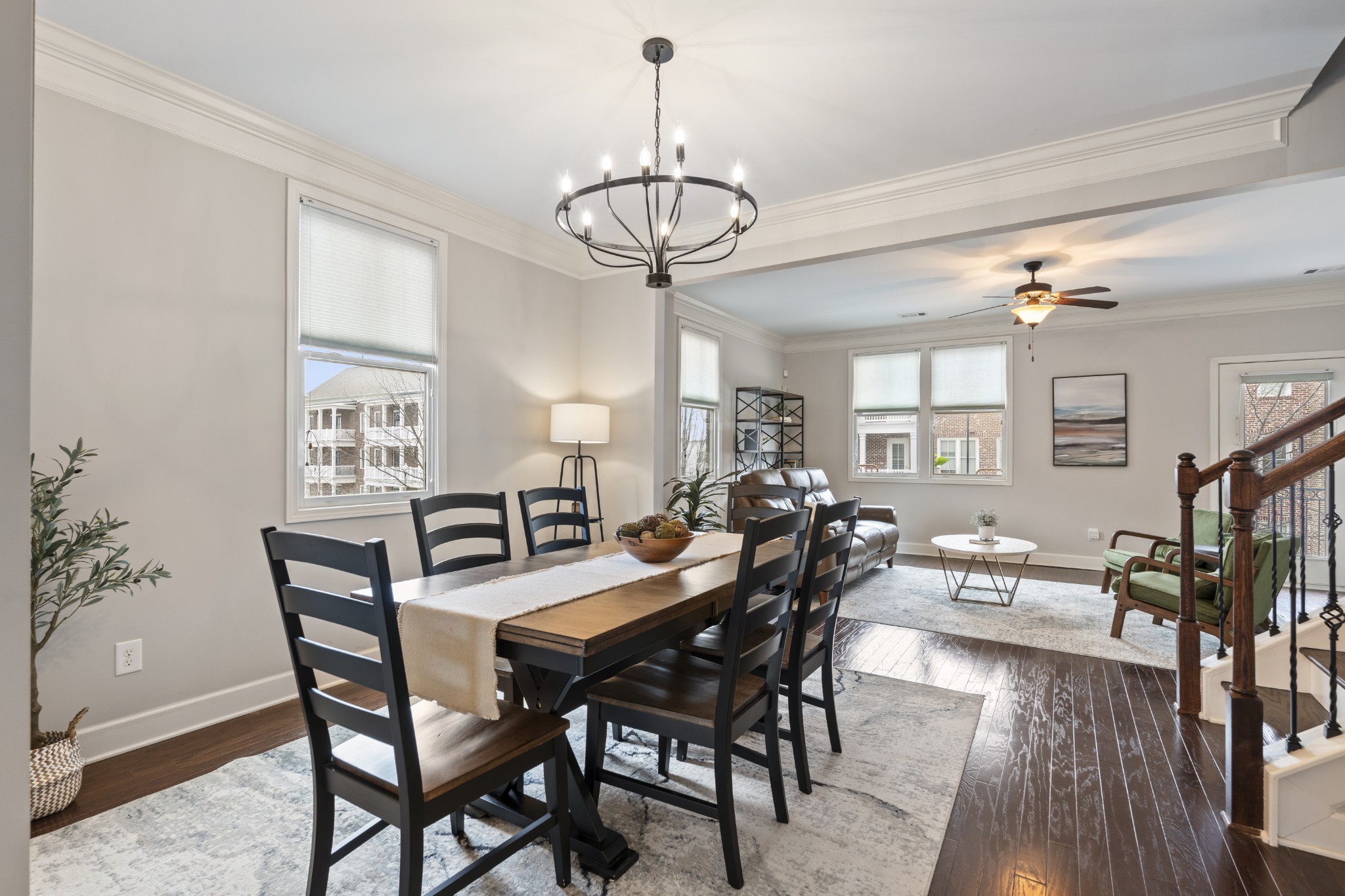 2069 Rural Plains Circle Franklin, TN 37064 - Photo 3 of 74 a view of a dining room with furniture window and wooden floor