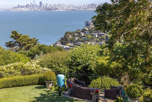 a view of an outdoor sitting area