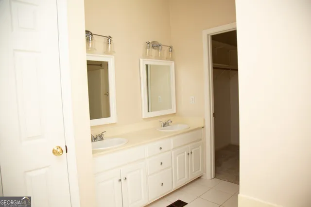 a view of small space with racks on the wall