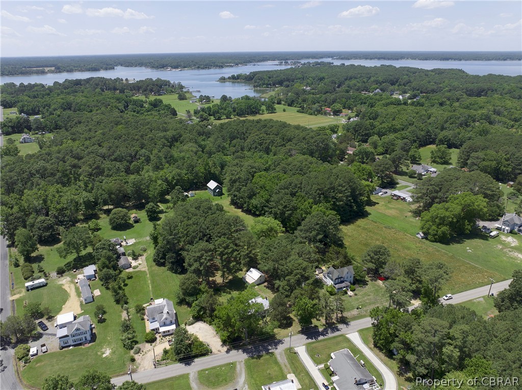 2442 Old Ferry Road Hudgins, VA 23076 - Photo 32 of 33 Birds eye view of property with a water view