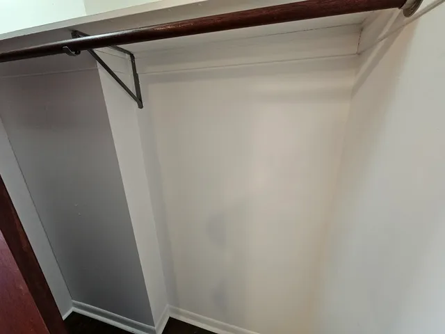 a close view of closet