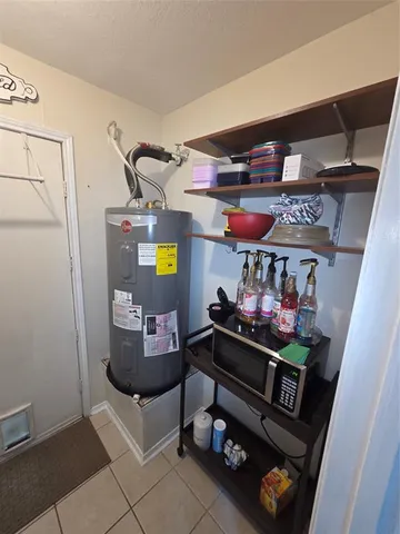 a room with storage and utility