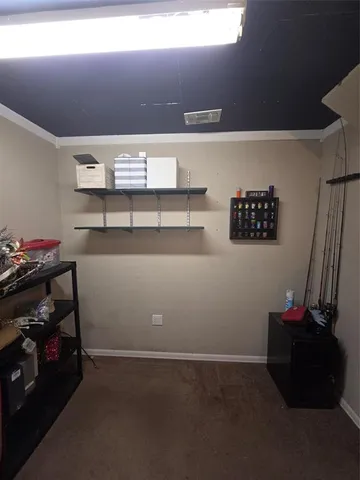 a room with storage and utility