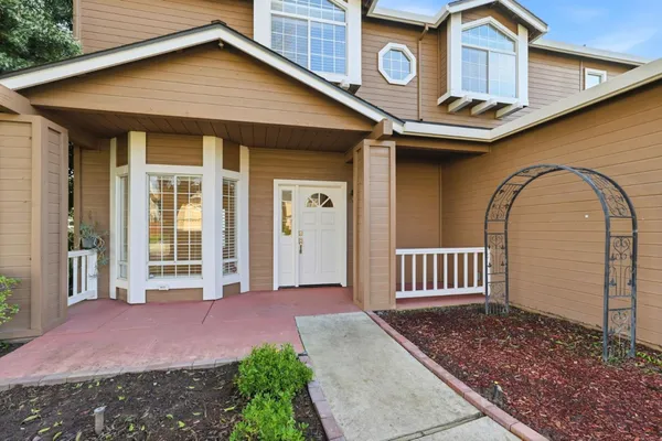 a front view of a house