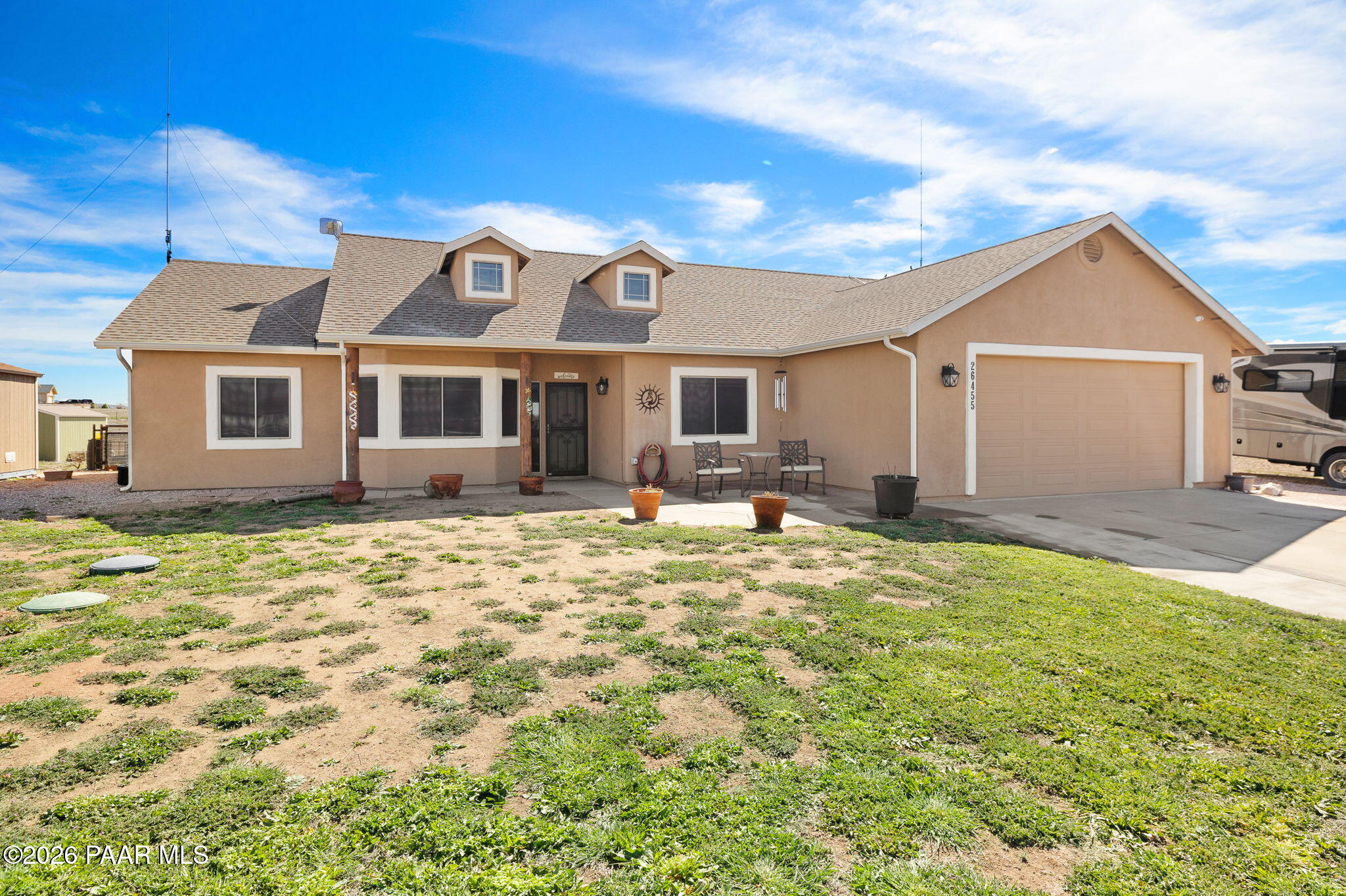 26455 North Bull Snake Road Paulden, AZ 86334 - Photo 2 of 40 a view of a house with a yard