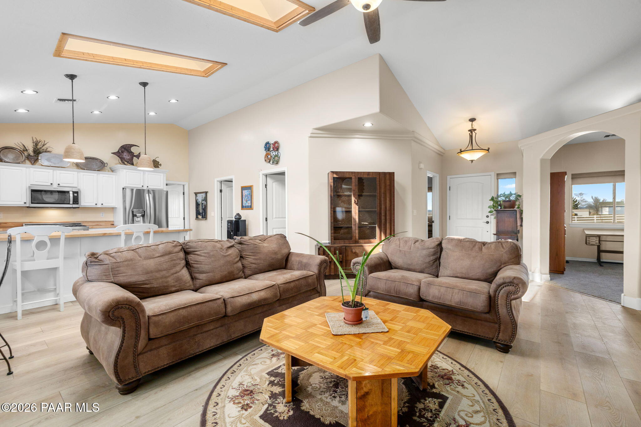 26455 North Bull Snake Road Paulden, AZ 86334 - Photo 7 of 40 a living room with furniture and a wooden floor