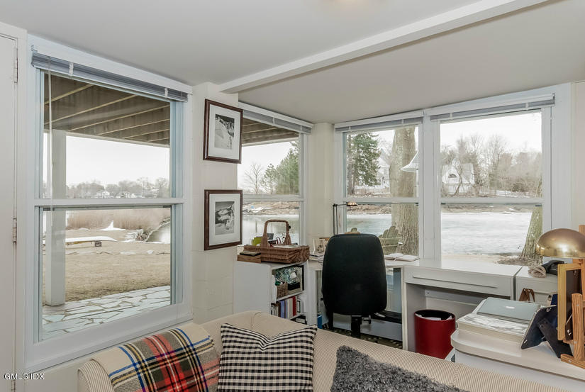 25 Willowmere Avenue Riverside, CT 06878 - Photo 18 of 24 a view of a workspace with furniture and a window