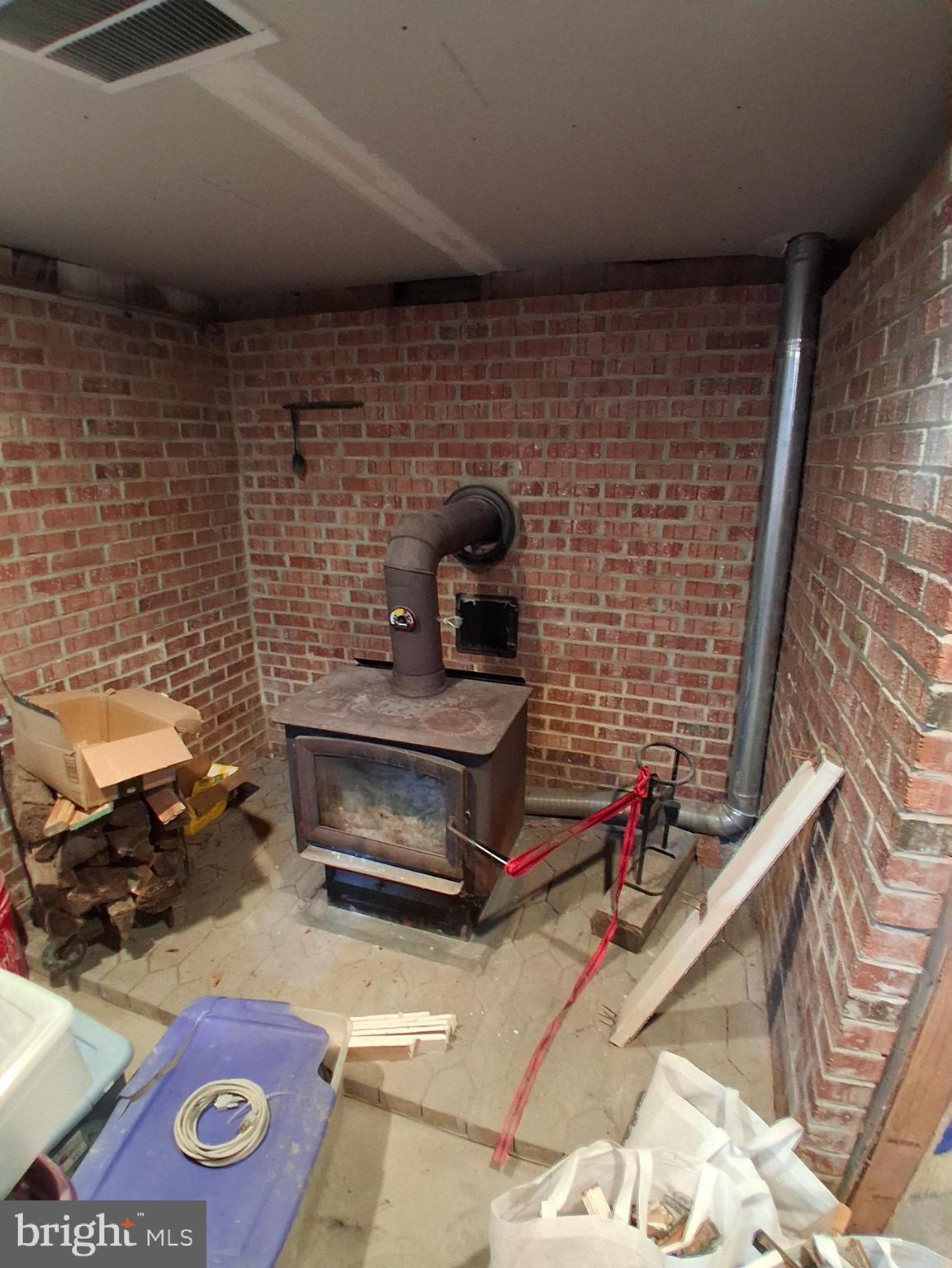 131 Jones Kane Road Williamstown, NJ 08094 - Photo 19 of 20 Basement- woodburning fireplace