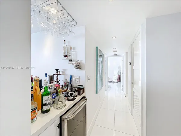 a bedroom with a bed and a closet