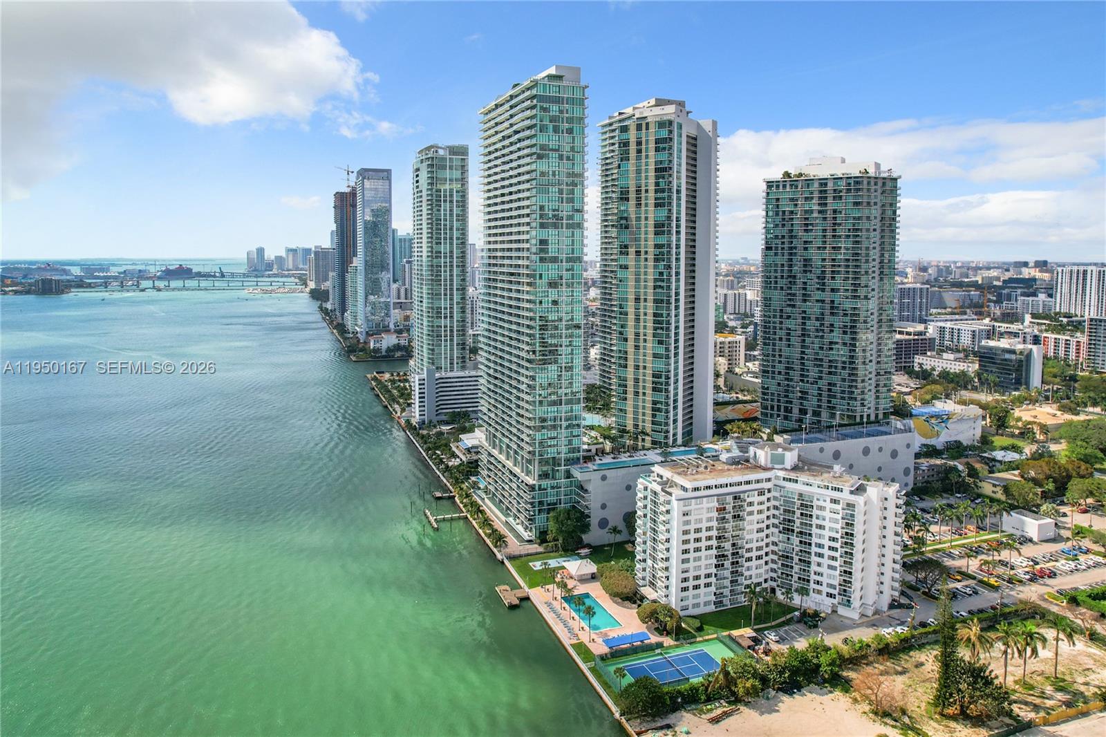 600 Northeast 36th Street, Unit 703 Miami, FL 33137 - Photo 48 of 48 a view of a city with tall buildings