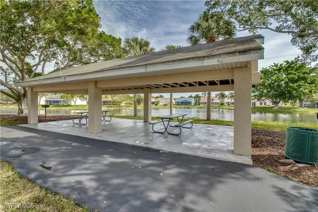a view of lake from balcony