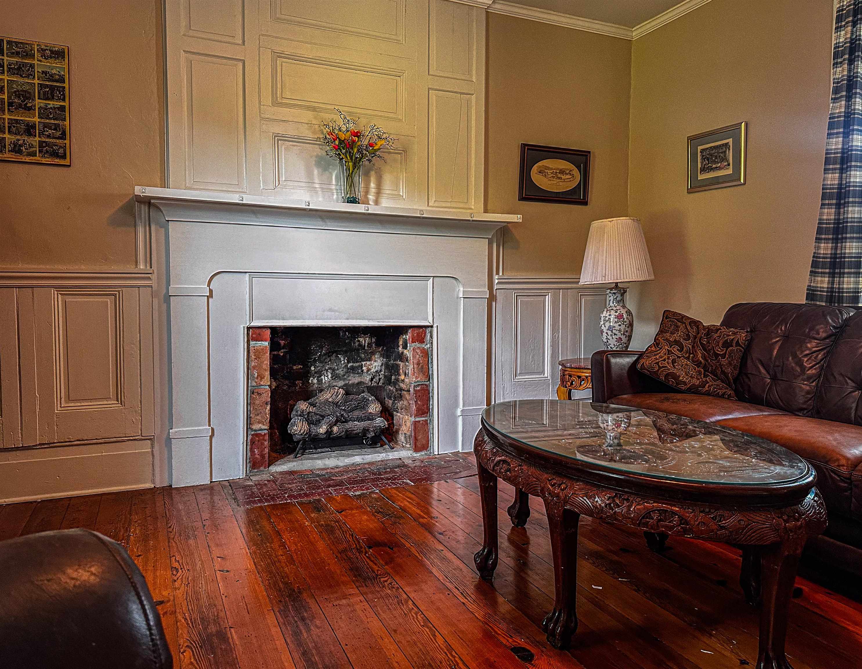 19 Mt Hermon Road Middlebrook, VA 24459 - Photo 46 of 70 a living room with furniture and a fireplace