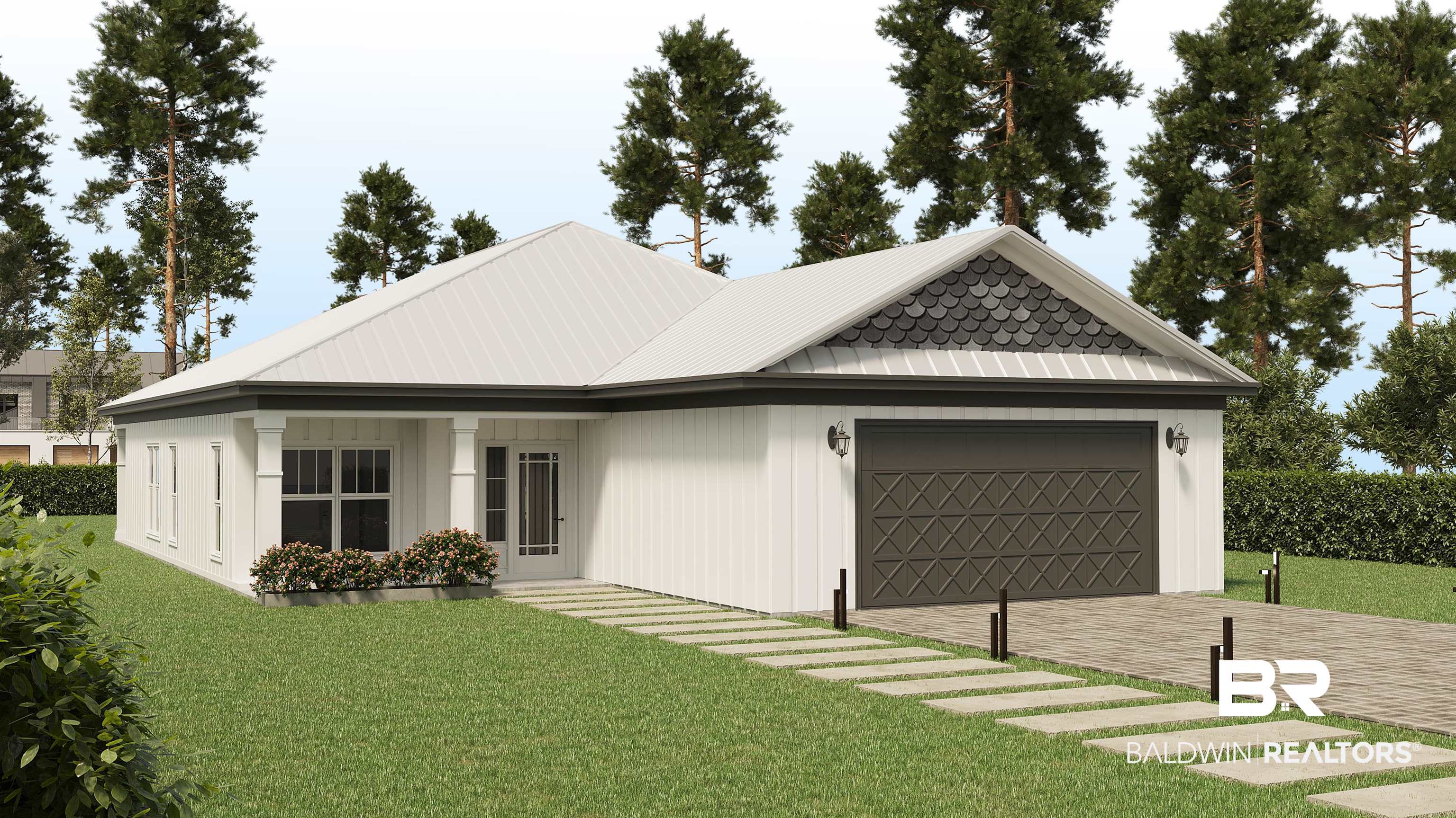 24613 Tarpon Lane Orange Beach, AL 36561 - Photo 1 of 5 View of front of property featuring a garage and a front lawn
