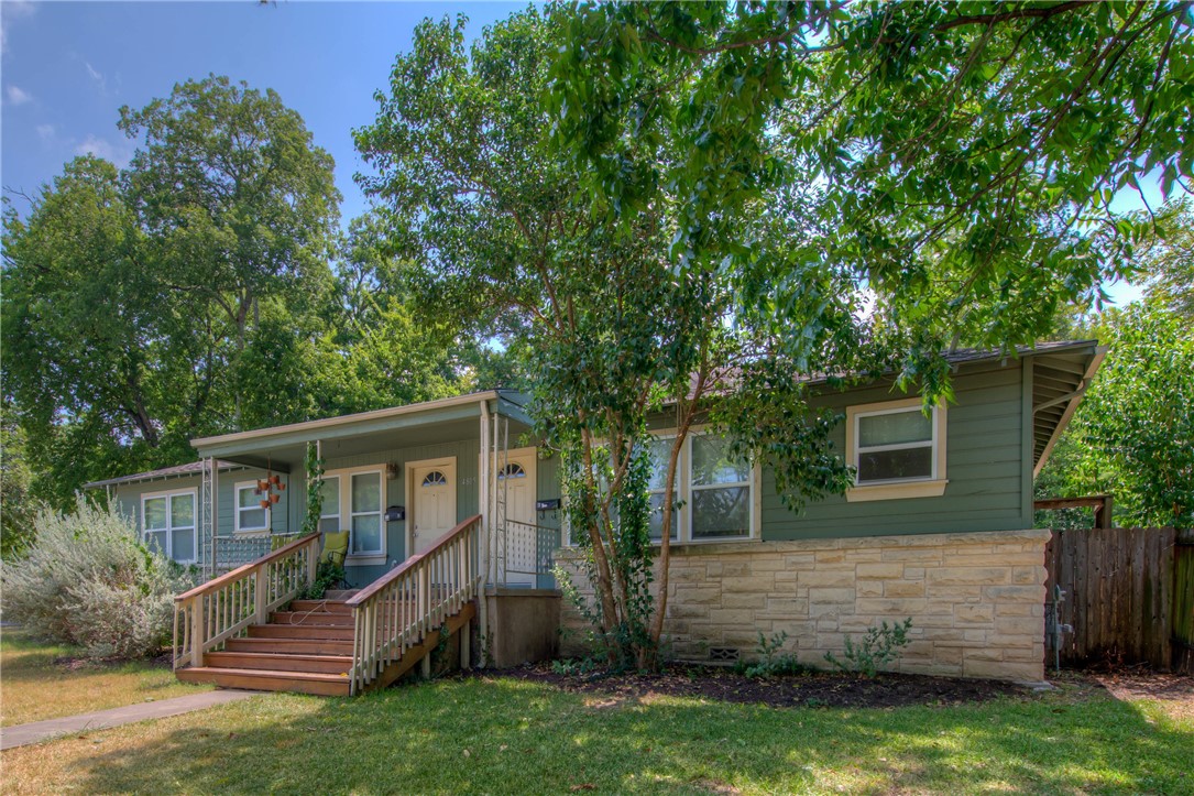 4805 Evans Avenue, Unit B Austin, TX 78751 - Photo 2 of 25 a view of house with backyard