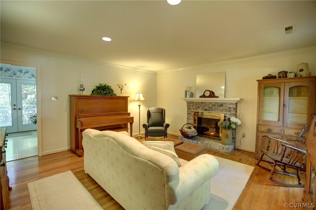 13301 Court Ridge Road Midlothian, VA 23112 - Photo 6 of 24 a living room with furniture and a fireplace