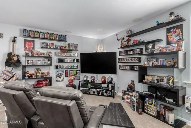 a view of road with a house in the background