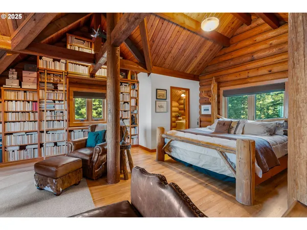 a bedroom with furniture and a couch