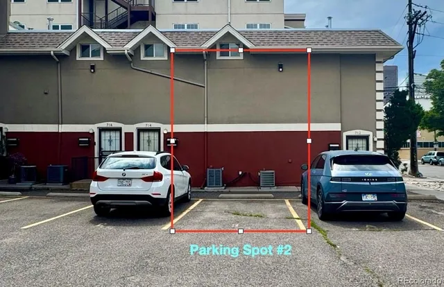 a car parked in front of a house