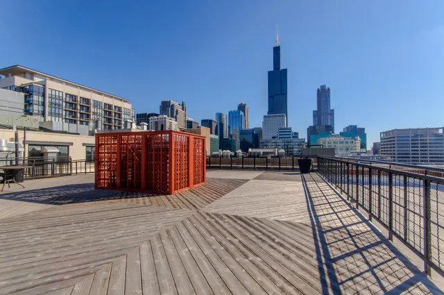 a view of terrace with city view