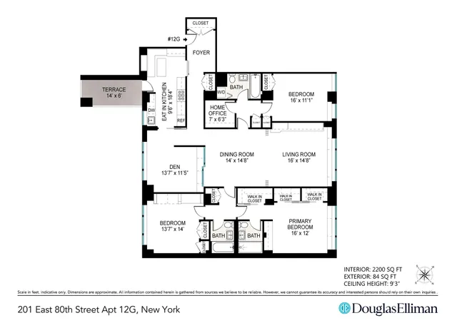 $3,960,000 | 201 East 80th Street, Unit 12G | Upper East Side