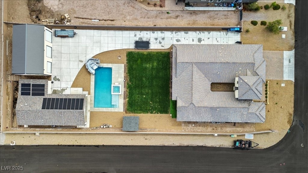 Bird's eye view of a pool