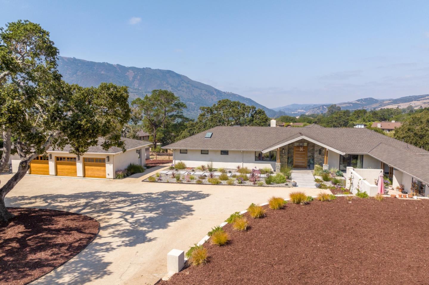66 Rancho Road Carmel Valley, CA 93924 - Photo 46 of 59 a view of a house with a ocean view