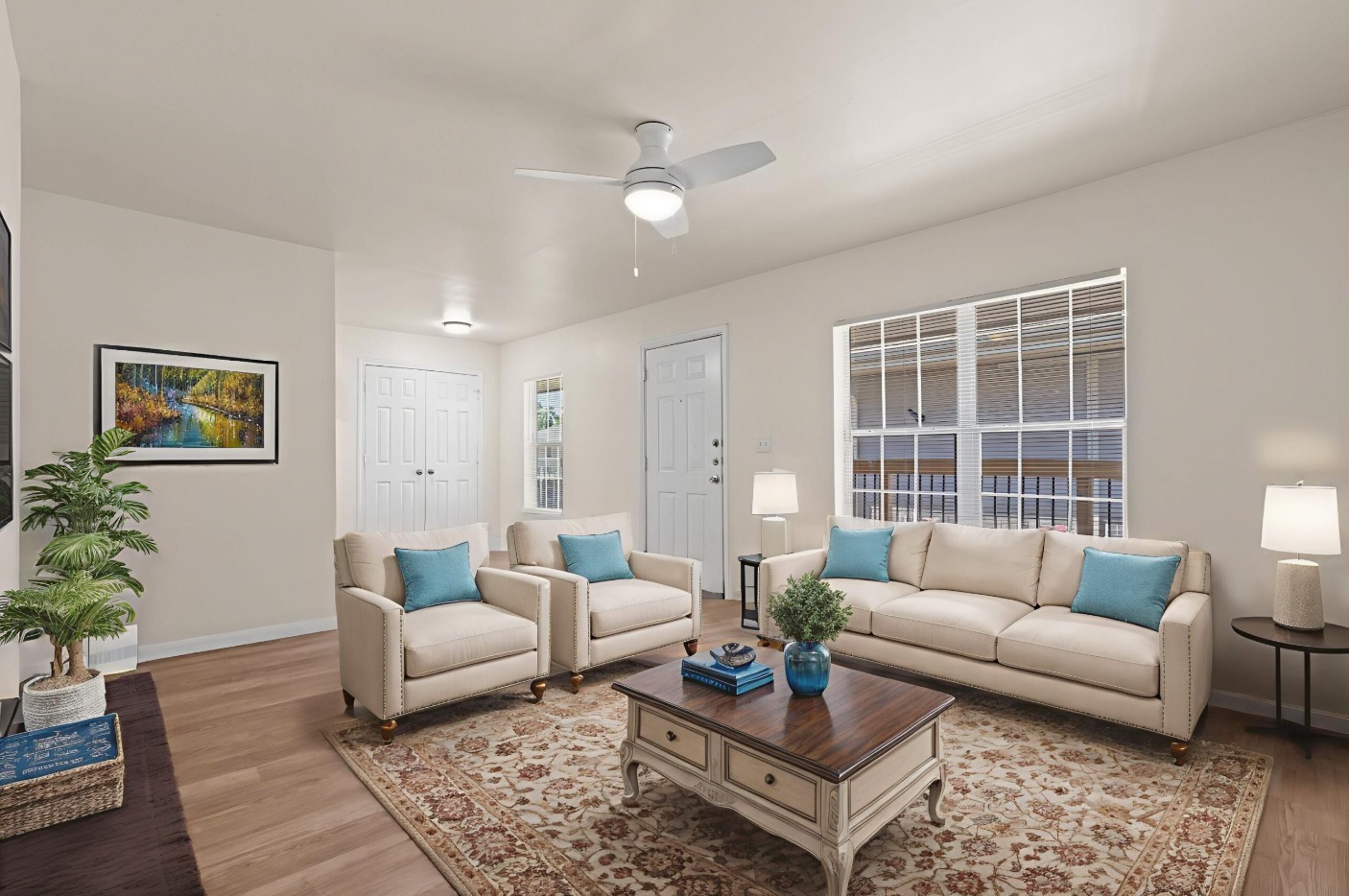 8210 Bauman Road, Unit 40 Houston, TX 77022 - Photo 7 of 10 a living room with furniture and a large window