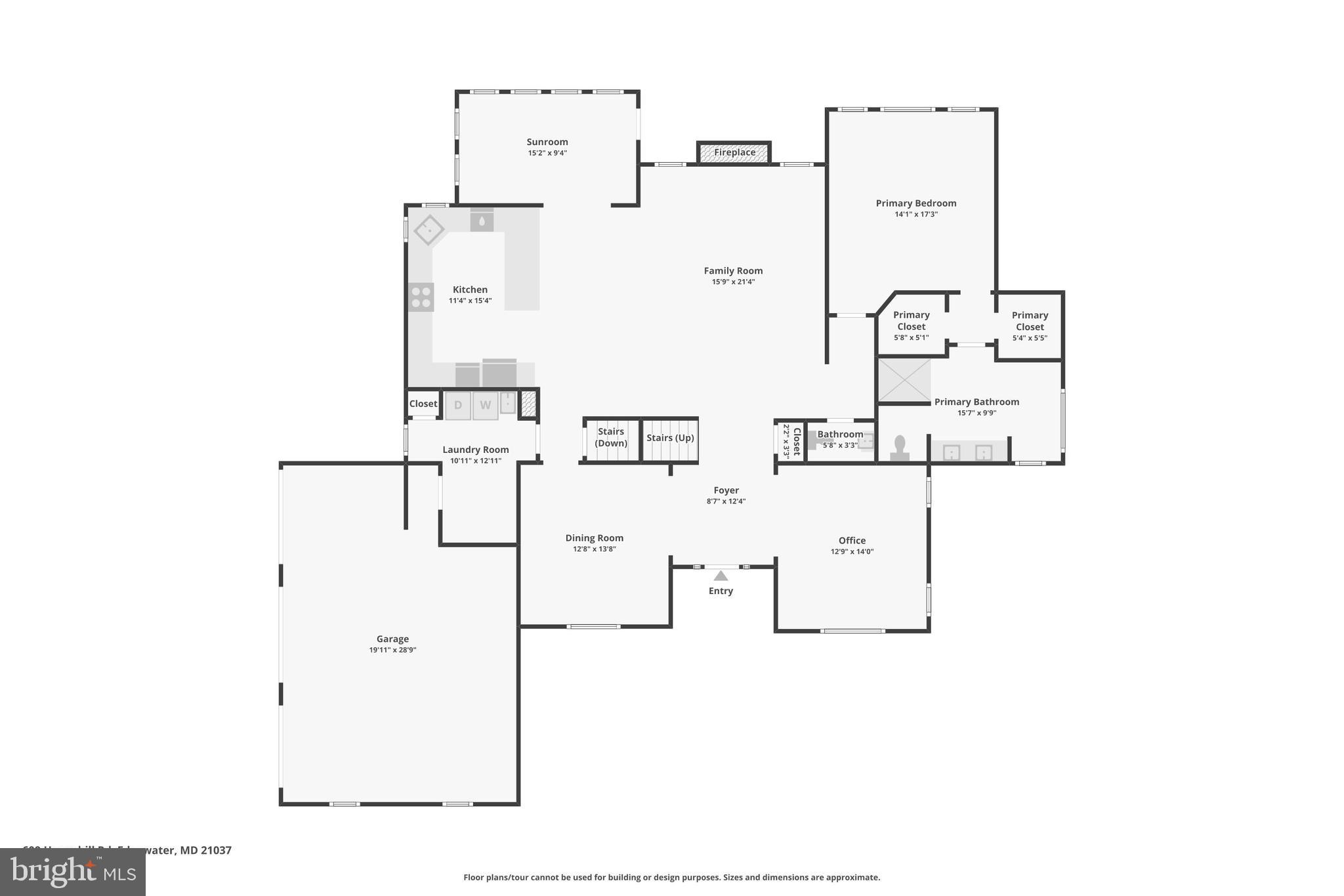 609 Havenhill Road Edgewater, MD 21037 - Photo 64 of 67 First floor plan