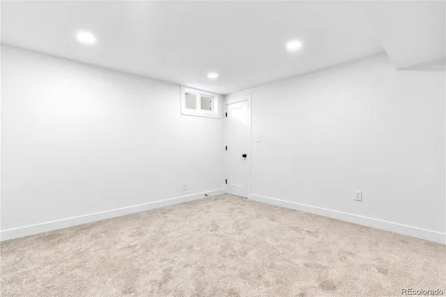 an empty room with a workbench