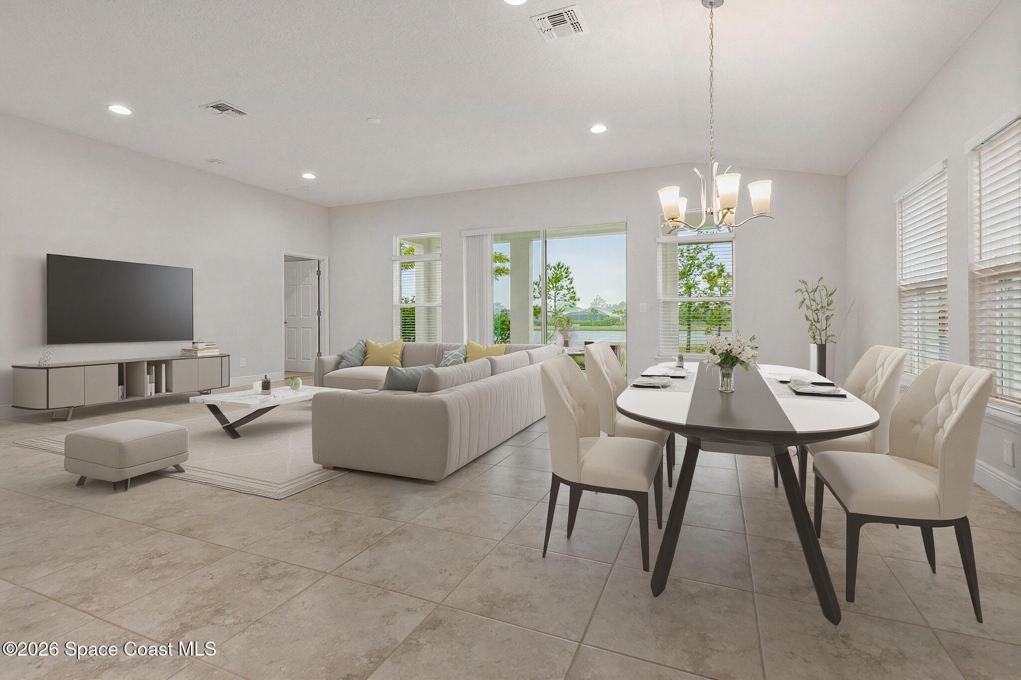 4415 Ruthann Circle Melbourne, FL 32934 - Photo 18 of 46 Living dining staged