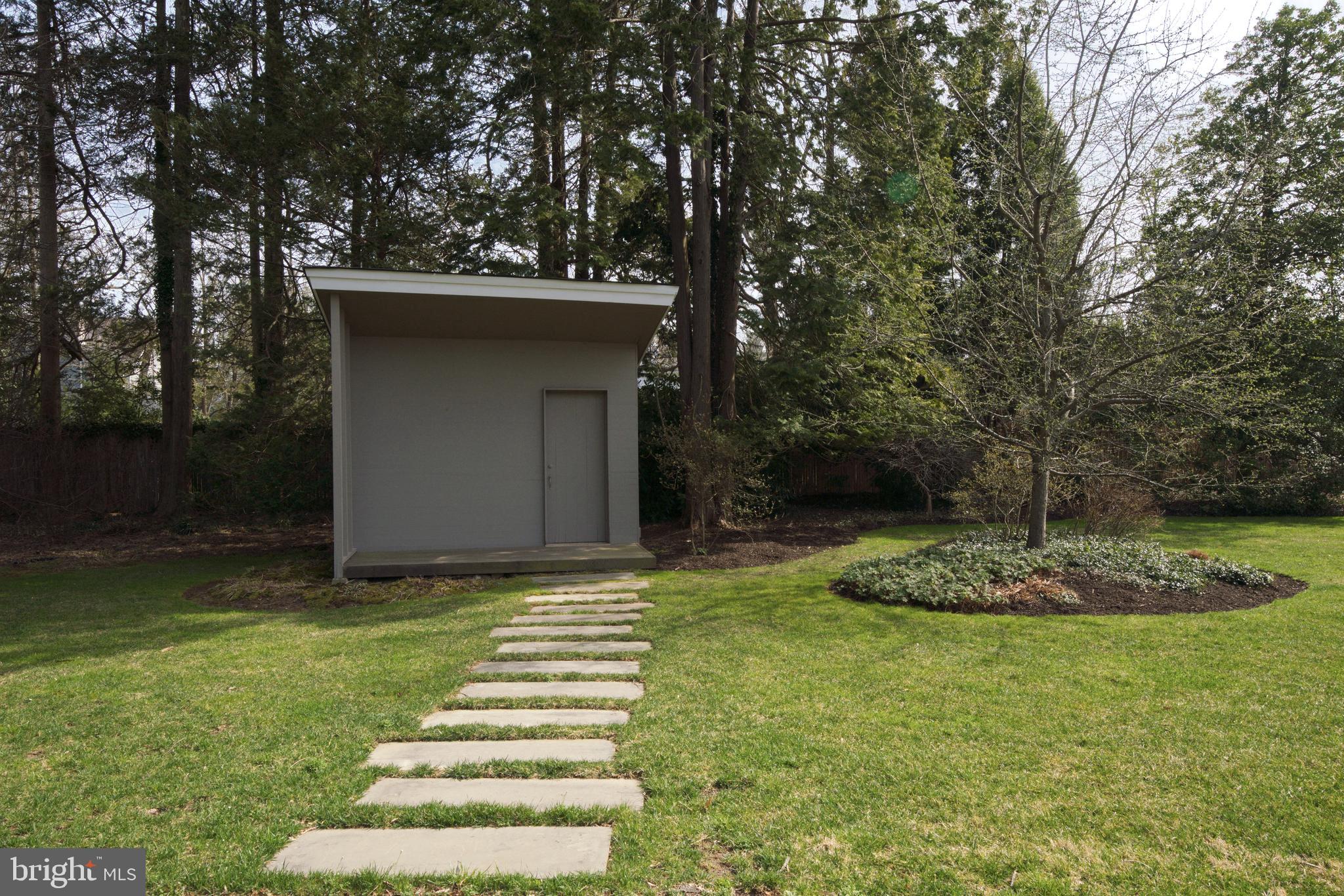 6 Ober Road Princeton, NJ 08540 - Photo 43 of 49 Blue stone stepping path to garden shed.