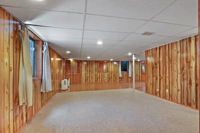 a view of hallway with stairs