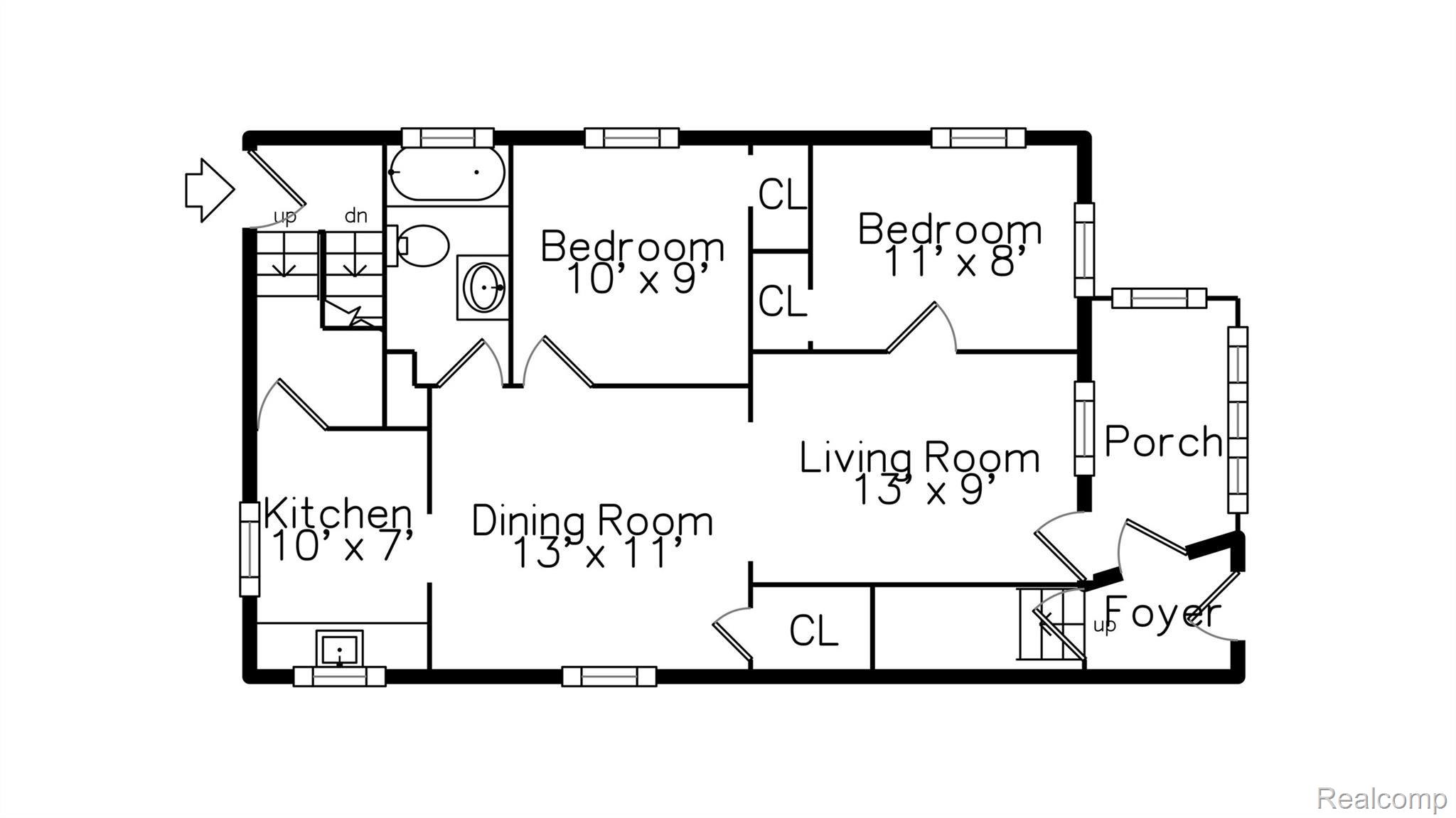 107 Maple Street River Rouge, MI 48218 - Photo 30 of 31 main0_floorhc.jpg