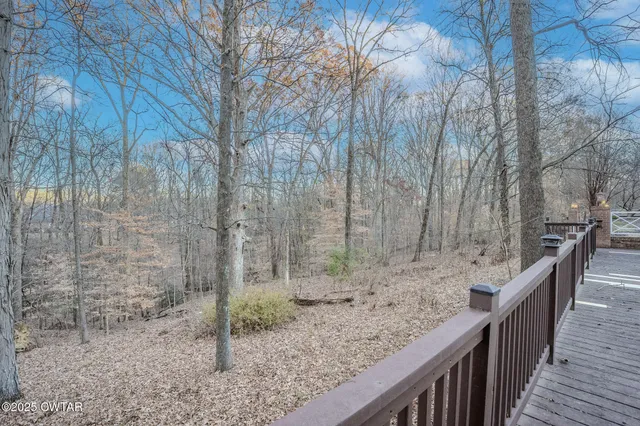a view of a bench in the roof