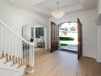 en view interior of the house with wooden floor