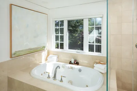 a bathroom with sink and a bathtub