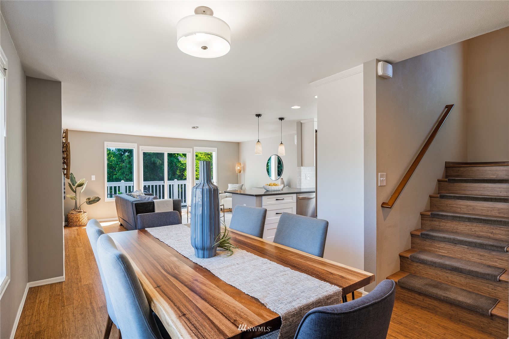 548 North 75th Street Seattle, WA 98103 - Photo 21 of 39 a view of a dining room with furniture window and outside view