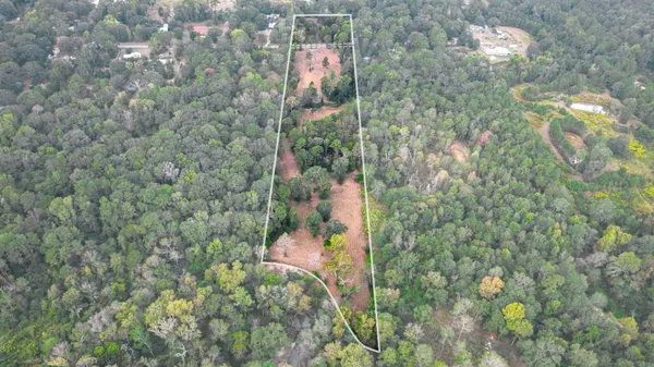 a bird view of a house