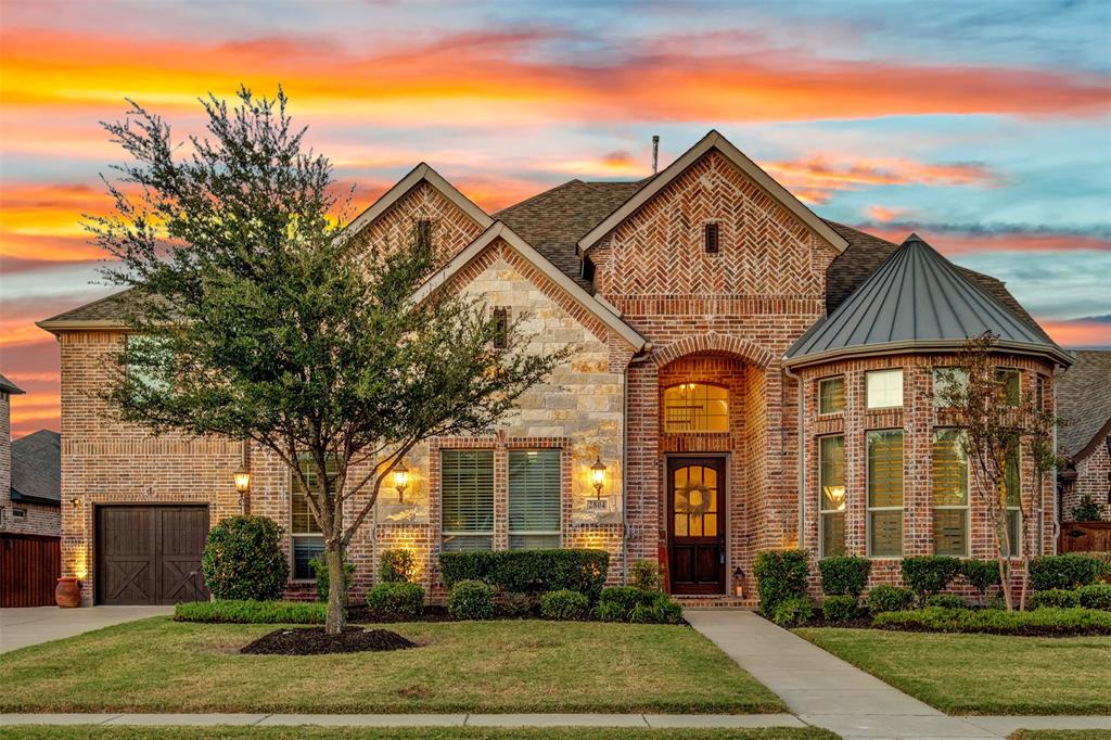 a front view of a house