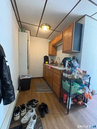 a room with storage and utility