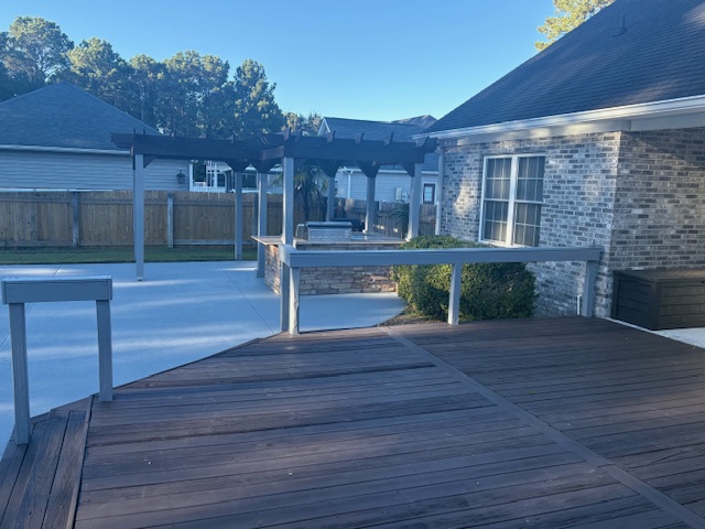 6041 Bear Bluff Road Conway, SC 29526 - Photo 35 of 50 Large deck & Concrete Patio