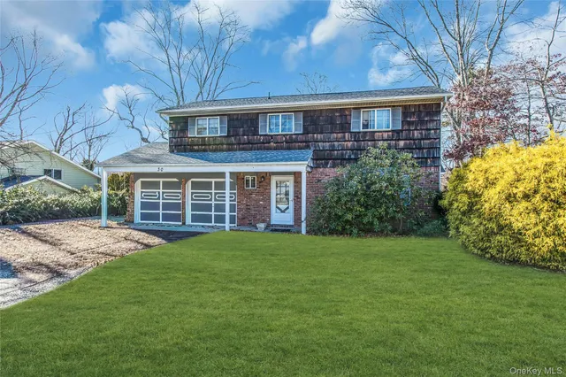 a view of a house with a garden